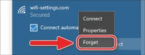 forget and Reconnect to the Network