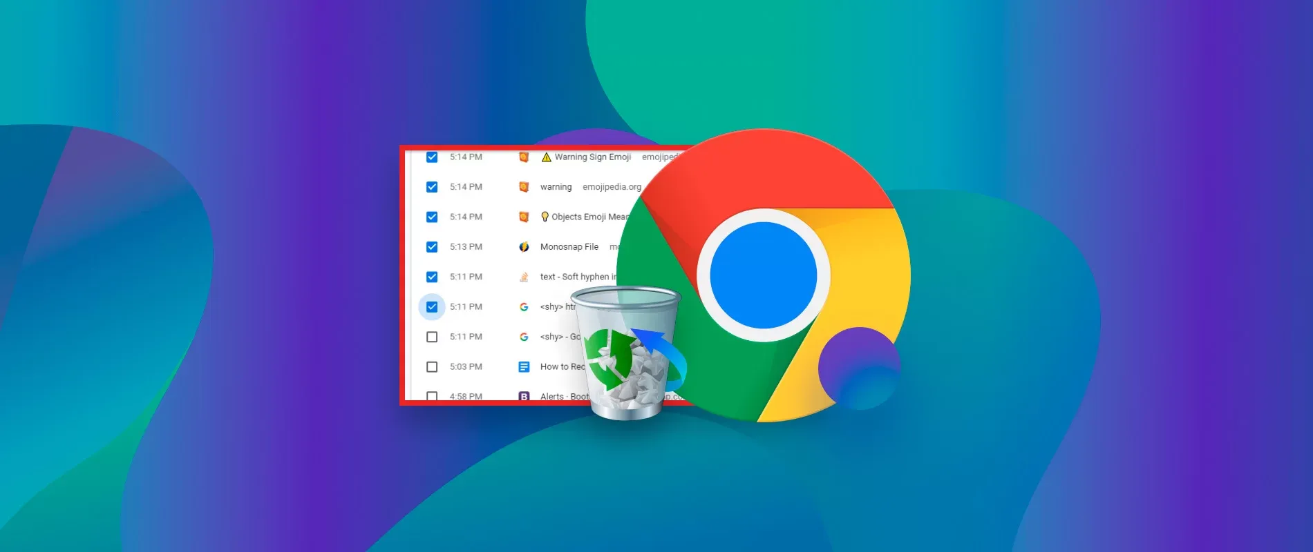 How to Recover Chrome Browser History